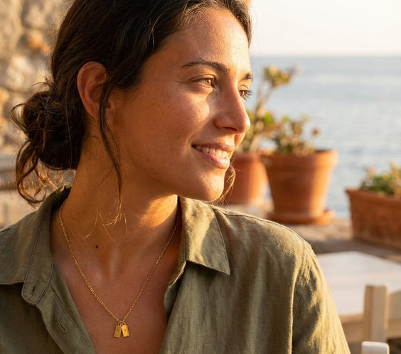 Collier Duo d'Initiales – Gravure Personnalisée