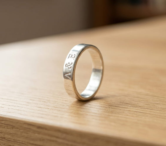 Bague FINE personnalisée en acier inoxydable 