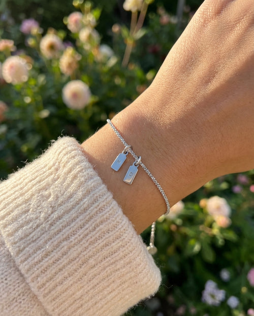 Bracelet Duo d'Initiales – Gravure Personnalisée