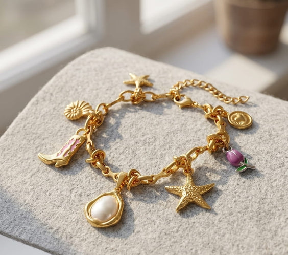 Bracelet Chaîne à Nœuds Dorée