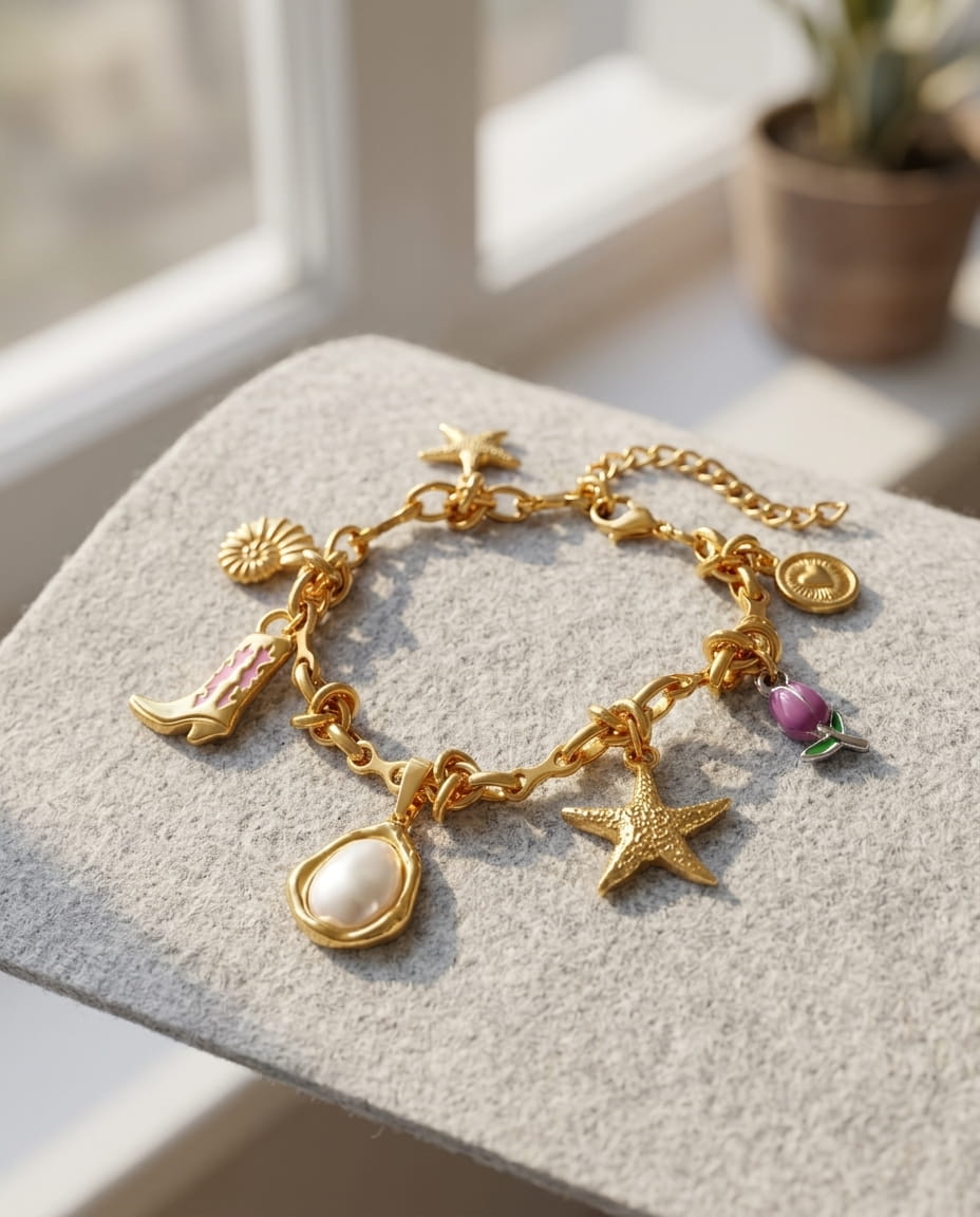 Bracelet Chaîne à Nœuds Dorée