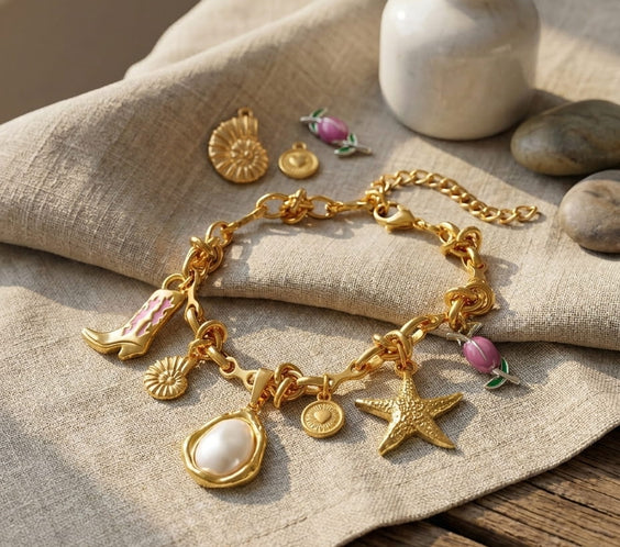 Bracelet Chaîne à Nœuds Dorée