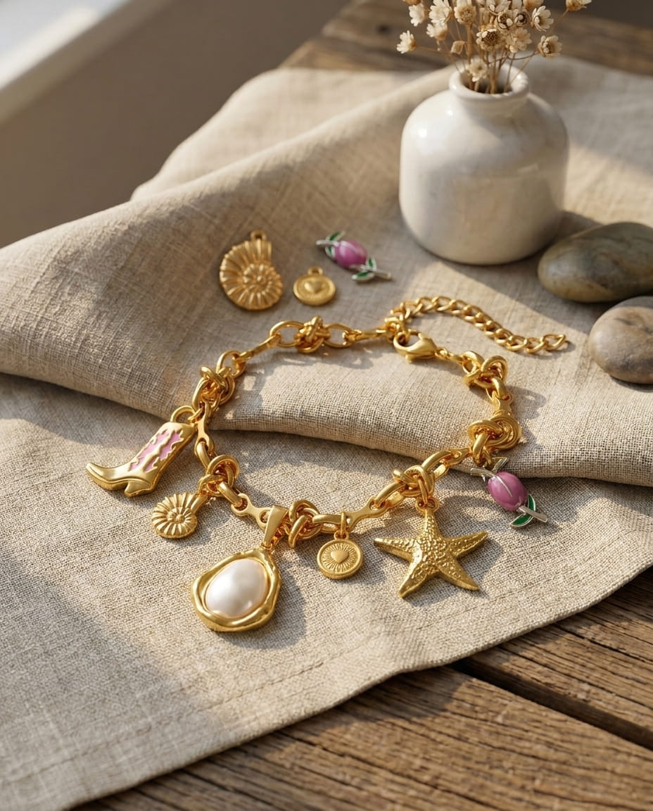 Bracelet Chaîne à Nœuds Dorée